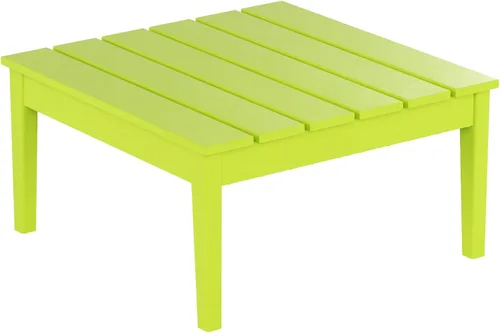Vista 17 de WestinTrends Ashore - Mesa de centro para exteriores, 32 pulgadas de madera de polietileno Adirondack para todo tipo de clima, mesa auxiliar Negro