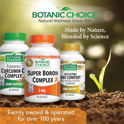 Vista 7 de Botanic Choice Super Boro Complex (3 mg) - Promueve la salud ósea y de la próstata mediante la metabolización del calcio y el magnesio - 3 formas