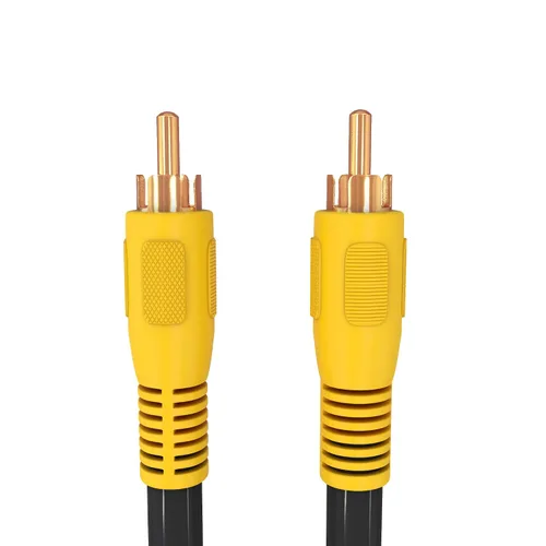 Vista 4 de Cmple - Cable de subwoofer RCA de 50 pies (1 RCA macho a 1 cable de audio y video compuesto RCA macho) Cable coaxial S/PDIF, AUD digital