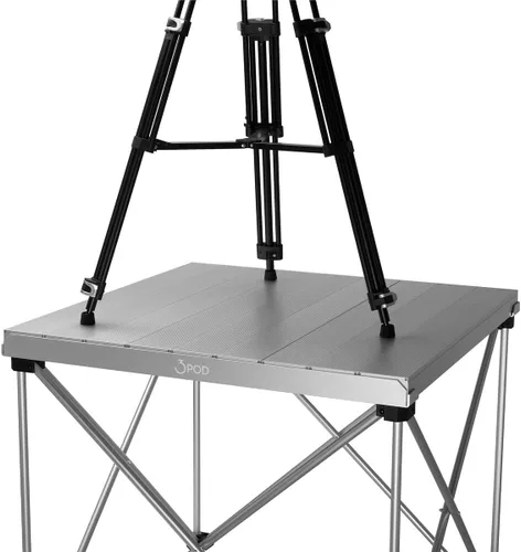 Vista 8 de 3Pod Elevador de disparo portátil de 4 x 4 pies, elevador de construcción de aluminio de capacidad de 450 libras, elevador de disparo compacto