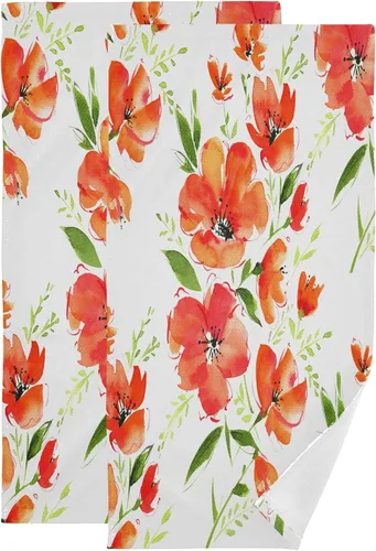 Vista 11 de ALAZA Juego de 2 toallas de mano de ágata dorada, suaves y absorbentes, decorativas, para baño, gimnasio, hotel, spa, 28 x 14 pulgadas