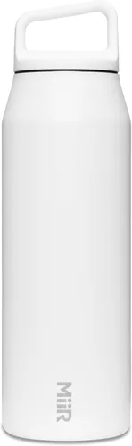 Vista 13 de MiiR Botella de agua de boca ancha - Botella de agua aislada de 20 onzas en acero inoxidable con aislamiento al vacío de doble pared, diseño a