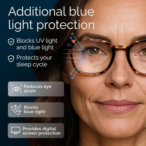 Vista 5 de CCVOO Lentes de Lectura para Mujer, Gafas de Ojos, Lentes de Lectura de Luz Azul para Mujer, Lentes de Lectura