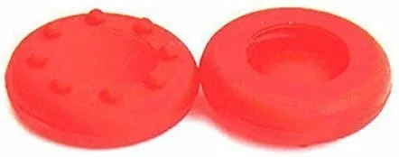 Vista 2 de Tapa analógica de silicona para el pulgar para PS4, PS3, Xbox 360, Xbox One (4 unidades, rojo)