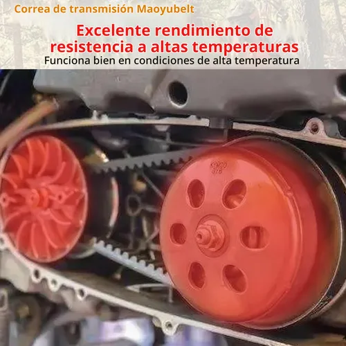 Vista 6 de Correa de transmisión compatible con Su-zuki AN400 Burgman 400 Skywave 400 2007-2015 Accesorios de scooter 27601-05H10-000