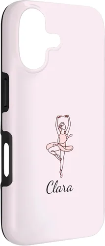 Vista 3 de Clara - Carcasa para iPhone 17, diseño de bailarina, bailarina, bailarina, bailarina, navidad