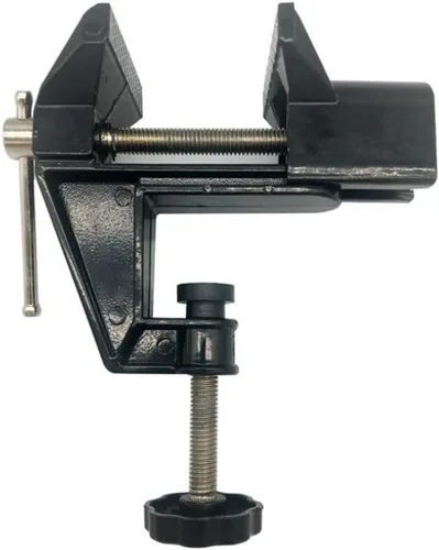 Vista 9 de Mini Tornillo de Banco Pequeña Abrazaderas de Mesa, Herramienta de Reparación para Manualidades (Rango de Ajuste: 0-3 cm)