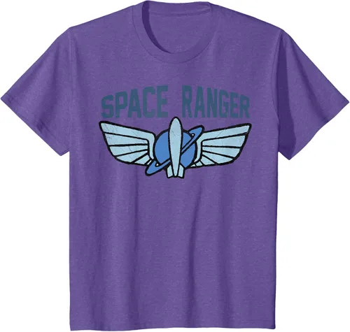 Vista 33 de Disney Pixar Toy Story 4 Buzz Lightyear Space Ranger Badge - Camiseta, Negro, S
