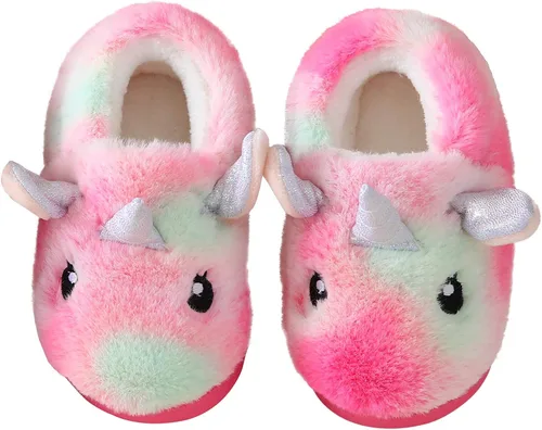 Vista 6 de Pantuflas peludas para niñas y niños pequeños