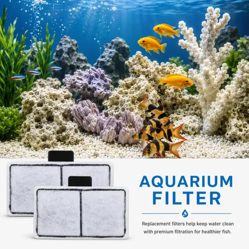 Vista 7 de Hedday Paquete de 8 cartuchos de filtro compatibles con Top Fin EF-S Element, 8 paquetes de filtros de acuario para BF5 BETTAFLO, cartuchos