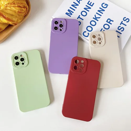 Vista 2 de DEFBSC Compatible con iPhone 14, funda de silicona líquida, funda protectora para cámara, protección de cuerpo completo de goma de gel, funda