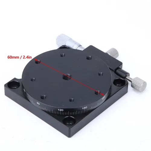 Vista 5 de KUIDAMOS Etapa manual de la rotación de la precisión de RS60-L 196.9 ft m, exactitud 0,01