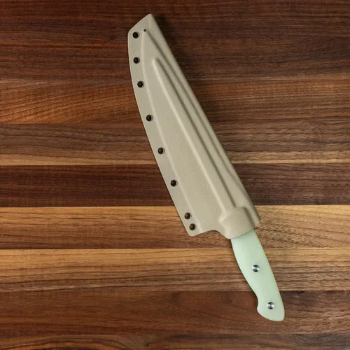 Vista 7 de Williams Knife Co. - Cuchillo de chef grande, hoja de acero Elmax de 9 pulgadas, herramienta culinaria versátil