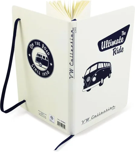Vista 6 de BRISA VW Collection - Cuaderno Volkswagen, cuaderno de escritura, forrado con encuadernación de tapa dura en diseño Beetle Bug DIN A5
