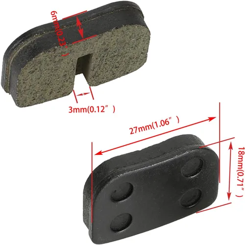 Vista 3 de FVRITO Pastillas de freno traseras para Mini Bike 97cc 79cc 2.8HP Coleman CT100U CC100X Motovox MBX10 Baja DB30 Monster Moto MMB80 SYX Moto 50cc