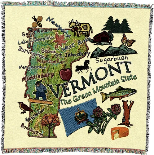 Vista 37 de Pure Country Weavers State of Alabama - Manta cuadrada para regalo, manta de tapiz tejida de algodón, fabricada en los Estados Unidos