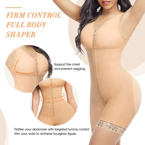 Vista 2 de Lover-Beauty Tummy Control Shapewear for Women Fajas Post Surgery Compression Garment Full Body Shaper Butt Lifter