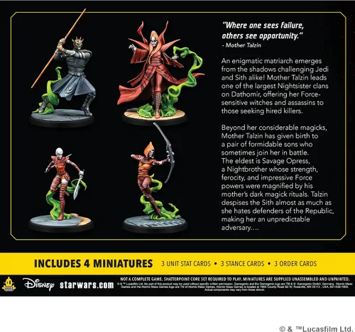 Vista 2 de Star Wars Shatterpoint Witches of Dathomir SQUAD PACK - Juego de miniaturas de mesa, juego de estrategia para niños y adultos, a partir de 14 años