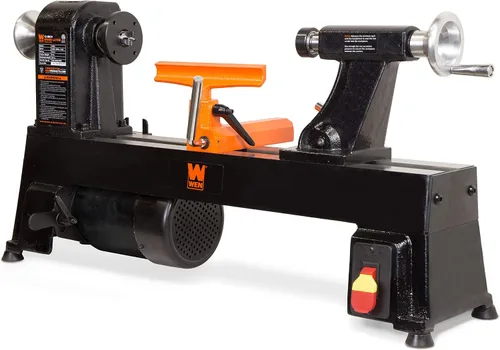 Vista 2 de WEN LA3424 - Torno de madera de sobremesa de 5 velocidades de 4.5 amperios, 12 x 18 pulgadas