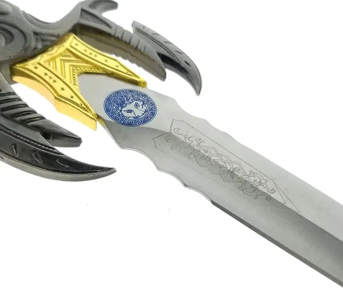 Vista 4 de Espada corta Fantasy Darkness de 17 y 10 pulgadas. Espada corta de hoja fija. Para colecciones, regalos