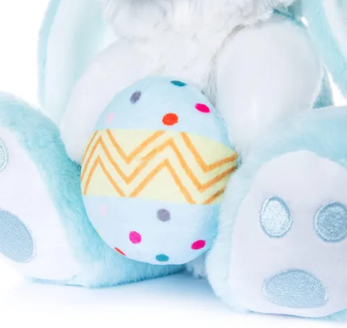 Vista 5 de My OLi Conejito de Pascua de peluche con huevo de Pascua de 8.5 pulgadas, conejo de peluche de conejo de peluche, amigo para dormir, juguete