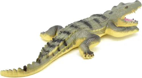 Vista 3 de CWG Caimán, cocodrilo, reptil, muy agradable réplica de goma blanda 14 '' CWG150 BB26