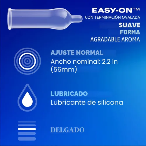 Vista 2 de Durex Preservativos Extra Sensibles Lubricados Ultradelgados Premium, Ajuste Regular, 12