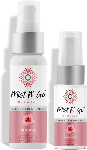 Vista 40 de Mist N' Go by Omaze - Aerosol de Baño de Viaje para Inodoro Eliminador de Olores - Aerosol de Inodoro de Viaje para Ambientador de Aire de Baño