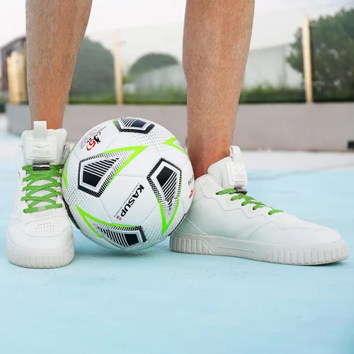 Vista 7 de Aiboxin Cordones planos elásticos sin atar para tenis, cordones elásticos para niños y adultos, cuerdas magnéticas para zapatos, 2 pares