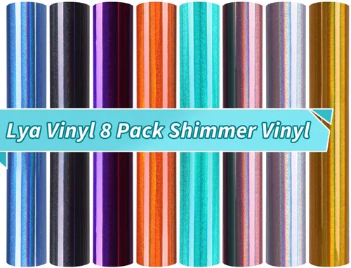 Vista 12 de Lya Vinyl - Paquete de 10 hojas de vinilo adhesivo permanente cepillado autoadhesivo, hojas para decoración del hogar, tazas, vasos, ventanas