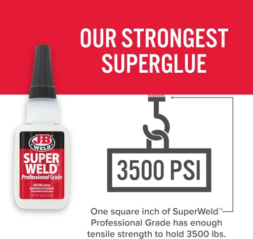 Vista 2 de J-B Weld Superglue 20g Paquete de 2 - SuperWeld Grado Profesional