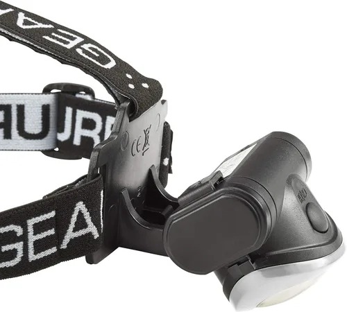 Vista 4 de Urban Gear - Linterna frontal LED súper brillante para correr, acampar, senderismo, escalada, pesca, caza, trotar, 10 lúmenes para adultos y niños