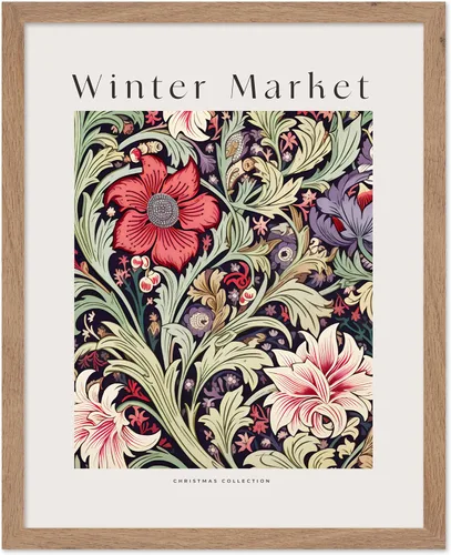 Vista 53 de Poster Master A Holly Jolly - Póster navideño, arte de invierno, diseño de pared moderno, regalo para hombres y mujeres, gran decoración para sala