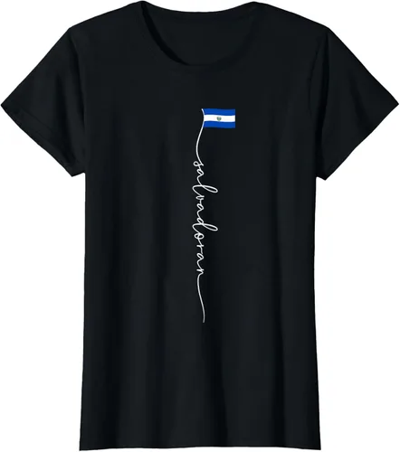 Vista 43 de Camiseta con la bandera salvadoreña de El Salvador