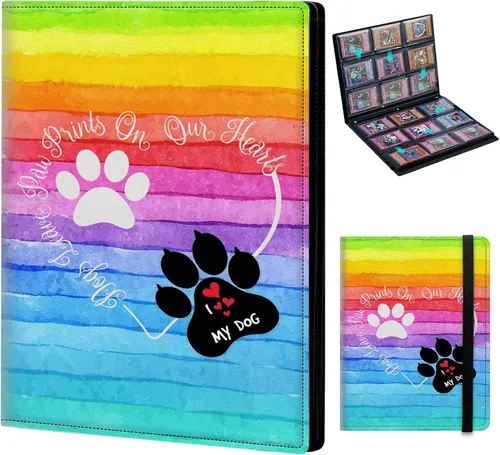 Vista 18 de Rading - Carpeta de tarjetas para Pokémon, béisbol, fútbol, hockey, fútbol, deporte, TCG, MTG, Yugioh, tarjetero con 4 bolsillos, funda de 160