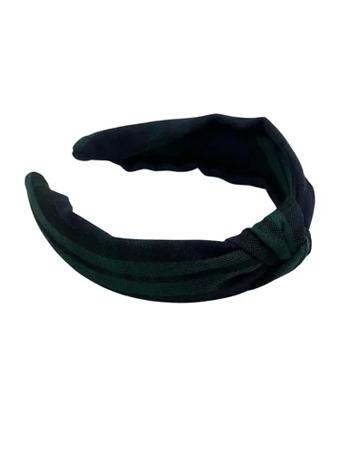 Vista 46 de Diadema anudada de 1.25 pulgadas, uniforme escolar, a cuadros, acolchada, con nudo en la parte superior, diadema de uniforme (cuadros 120)