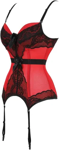 Vista 9 de Zhitunemi Corsés Lencería Para Mujer Bustier: Sexy Traje De Halloween Mujer Correa Bustier - Salir Tops Sesión De Fotos Corsé