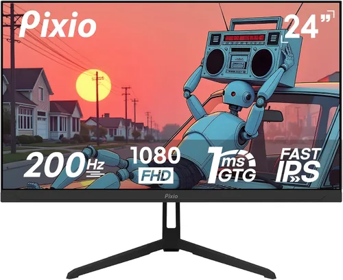 Vista 19 de Pixio PX246 Wave Beige 24 pulgadas 120Hz Frecuencia de Actualización Resolución FHD 1080p Panel IPS 4ms GTG Tiempo de Respuesta Monitor