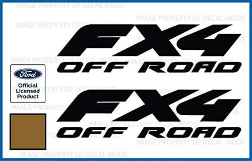 Vista 18 de FX4 Offroad - Adhesivos troquelados para Ford F250 F350 Super Duty (1997-2010), juego de 2 unidades, color negro brillante