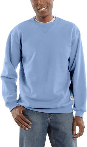 Vista 7 de Carhartt - Sudadera de peso medio y cuello redondo para hombre Nuevo azul marino