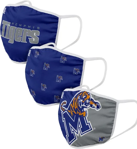 Vista 97 de FOCO - Cubrebocas universitario de la NCAA para adultos (unisex, 3 unidades)
