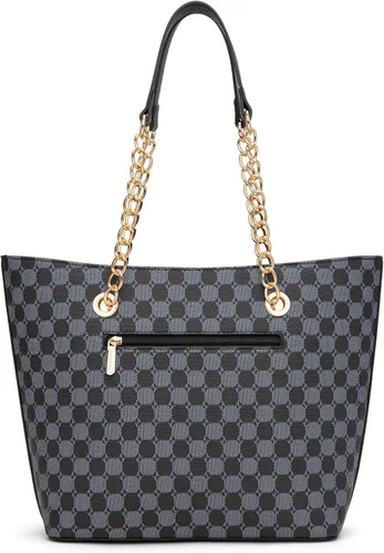 Vista 6 de Montana West Bolso de mano para mujer con asa superior con cadena