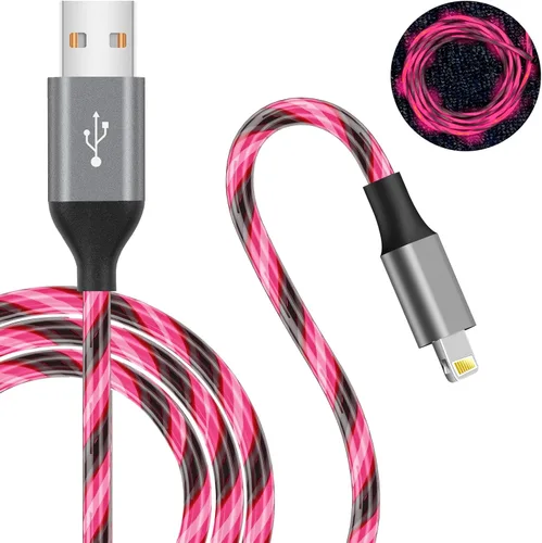 Vista 8 de Cable de carga para iPhone, cable Lightning de 3 pies con certificación MFi de Apple, cable de carga rápida USB de alta velocidad, cable