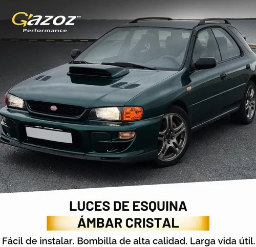 Vista 3 de Luces de esquina ámbar de cristal Lámparas W/E-Mark para 1992-2000 Subaru impreza Outback GC8 CC8A