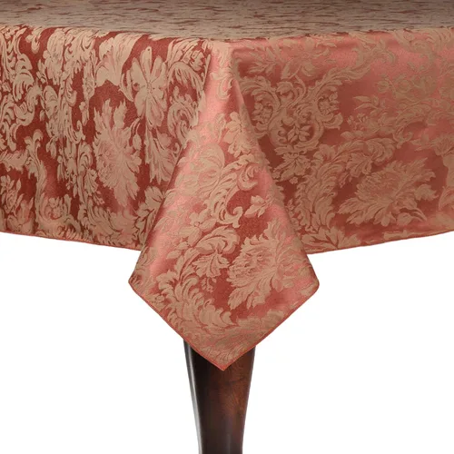 Vista 4 de Ultimate Textile -2 Pack- Miranda 72 x 120-Inch Rectangular Damask Tablecloth - Jacquard Weave, Black