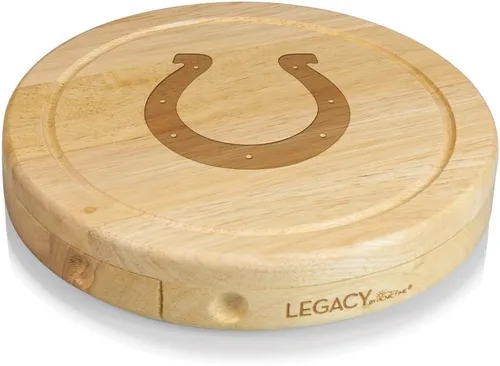 Vista 34 de Picnic TIME NFL Brie Cheese Board and Knife Set - Charcuterie Board Set - Wood Cutting Board