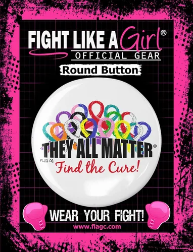 Vista 3 de Todos ellos Matter Cancer Awareness botonesPinsBadges WMulti Lazos, 10-pack
