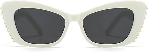 Vista 3 de Gafas de sol de perlas de moda para mujer, gafas de sol vintage lindas para hombre, gafas