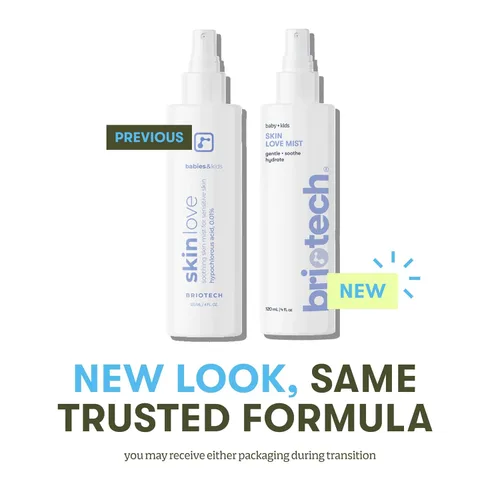 Vista 4 de Aerosol para piel de bebé Briotech Neblina suave de ácido hipocloroso para calmar, apaciguar y limpiar la piel delicada Aprobado por pediatras