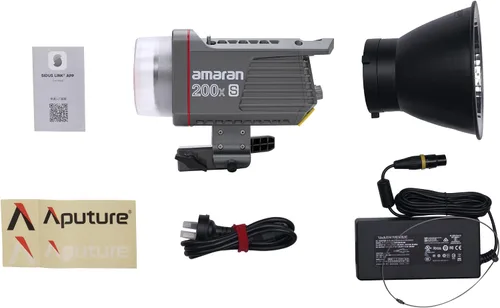 Vista 6 de Luz de video Amaran 200X S COB, luz de fotografía de 200W de salida con montaje Bowens, control de aplicación, 9 efectos de iluminación